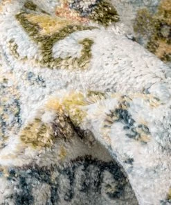 Well Woven Novalie Vintage Patchwork Botanical Border Ivory Rug