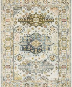 Well Woven Novalie Vintage Patchwork Botanical Border Ivory Rug