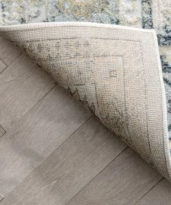 Well Woven Novalie Vintage Patchwork Botanical Border Blue Rug Global