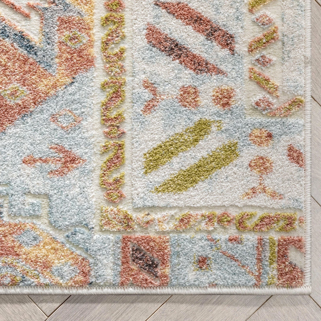 Well Woven Elizabeth Global Vintage Patchwork Pattern Ivory Rug 9 Well Woven Elizabeth Global Vintage Patchwork Pattern Ivory Rug