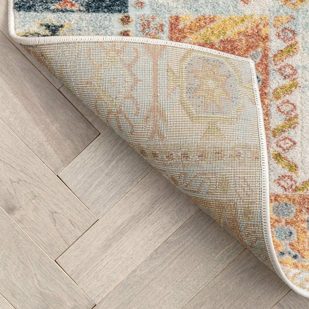 Well Woven Elizabeth Global Vintage Patchwork Pattern Ivory Rug 5 Well Woven Elizabeth Global Vintage Patchwork Pattern Ivory Rug