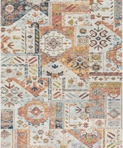 Well Woven Elizabeth Global Vintage Patchwork Pattern Ivory Rug