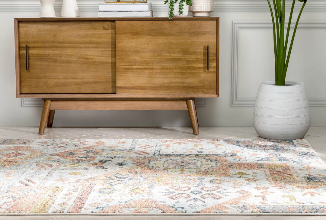 Well Woven Elizabeth Global Vintage Patchwork Pattern Ivory Rug 8 Well Woven Elizabeth Global Vintage Patchwork Pattern Ivory Rug