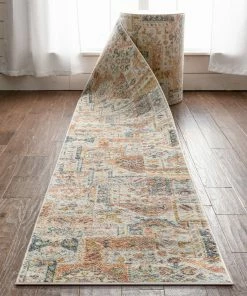 Well Woven Adilah Custom Size Runner Vintage Tribal Pattern Ivory Multi 27 Inch Width X Choose Your Length Hallway Runner Rug