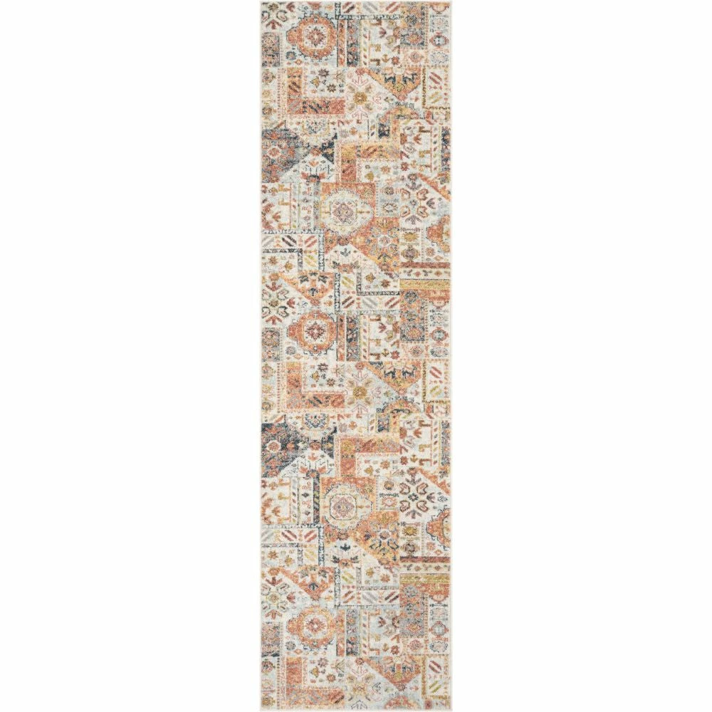Well Woven Elizabeth Global Vintage Patchwork Pattern Ivory Rug 10 Well Woven Elizabeth Global Vintage Patchwork Pattern Ivory Rug