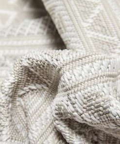 Well Woven Arwen Tribal Indoor/Outdoor Ivory Textured Rug