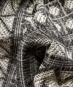 Well Woven Global Arwen Tribal Indoor/Outdoor Black Textured Rug 11 Well Woven Global Arwen Tribal Indoor/Outdoor Black Textured Rug