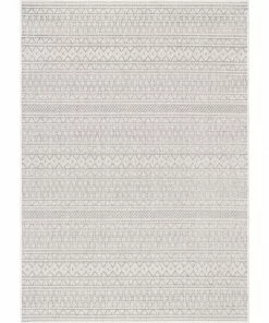 Well Woven Arwen Tribal Indoor/Outdoor Grey Textured Rug