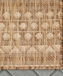 Well Woven Global Arwen Tribal Indoor/Outdoor Brown Textured Rug