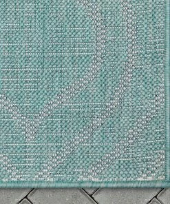 Well Woven Ludo Lattice Trellis Indoor/Outdoor Blue Textured Rug 10 Well Woven Ludo Lattice Trellis Indoor/Outdoor Blue Textured Rug