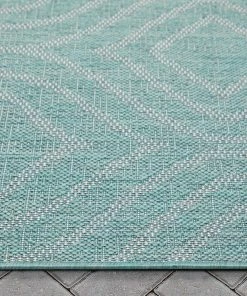 Well Woven Ludo Lattice Trellis Indoor/Outdoor Blue Textured Rug 14 Well Woven Ludo Lattice Trellis Indoor/Outdoor Blue Textured Rug