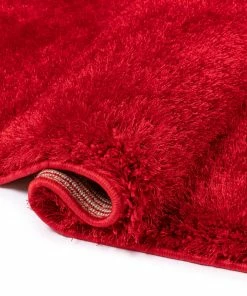 Well Woven Liza Red Plush Shag Rug 8 Well Woven Liza Red Plush Shag Rug