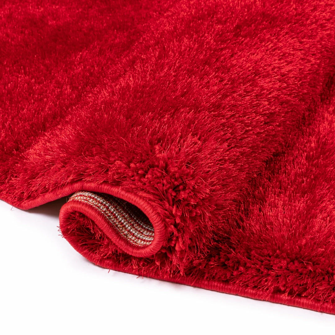 Well Woven Liza Red Plush Shag Rug 4 Well Woven Liza Red Plush Shag Rug