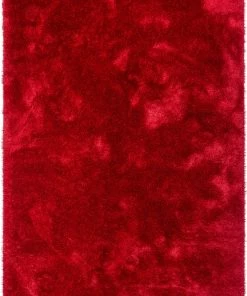 Well Woven Liza Red Plush Shag Rug
