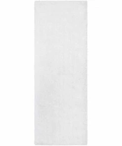 Well Woven Liza White Plush Shag Rug