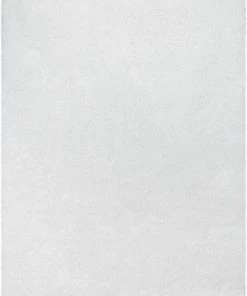 Well Woven Liza White Plush Shag Rug