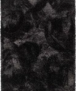 Well Woven Liza Black Plush Shag Rug