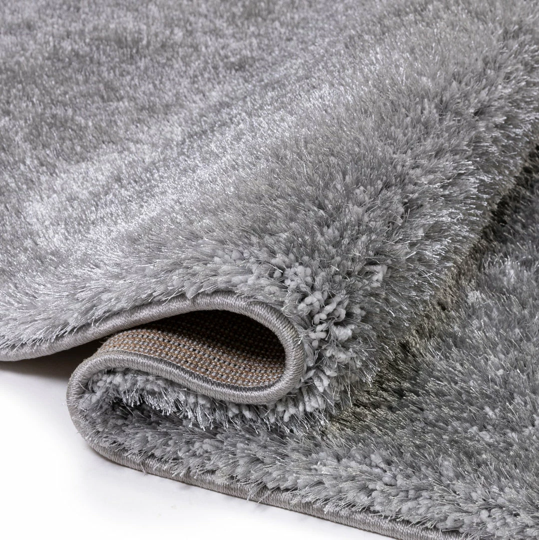 Well Woven Liza Silver Plush Shag Rug 4 Well Woven Liza Silver Plush Shag Rug