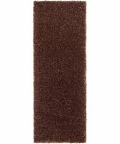 Well Woven Liza Taupe Brown Plush Shag Rug