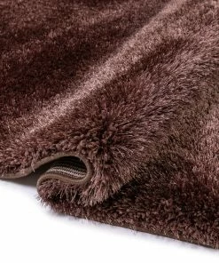 Well Woven Liza Taupe Brown Plush Shag Rug