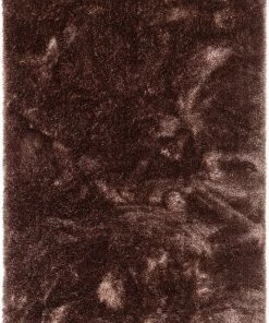 Well Woven Liza Taupe Brown Plush Shag Rug