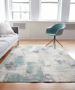 Well Woven Mandala Blue Modern Rug 8 Well Woven Mandala Blue Modern Rug