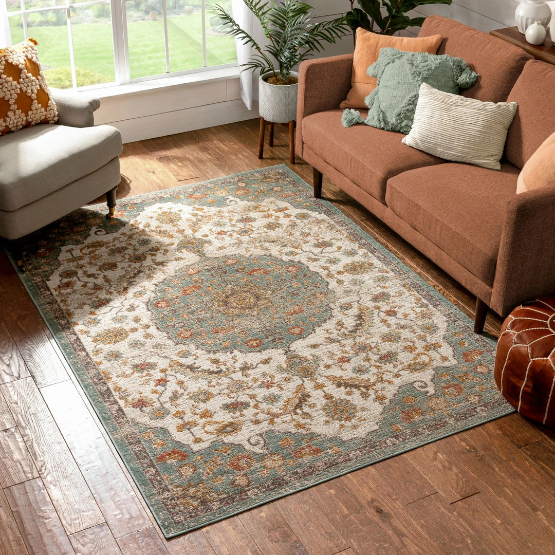 Well Woven Ana Blue Traditional Rug 2 Well Woven Ana Blue Traditional Rug