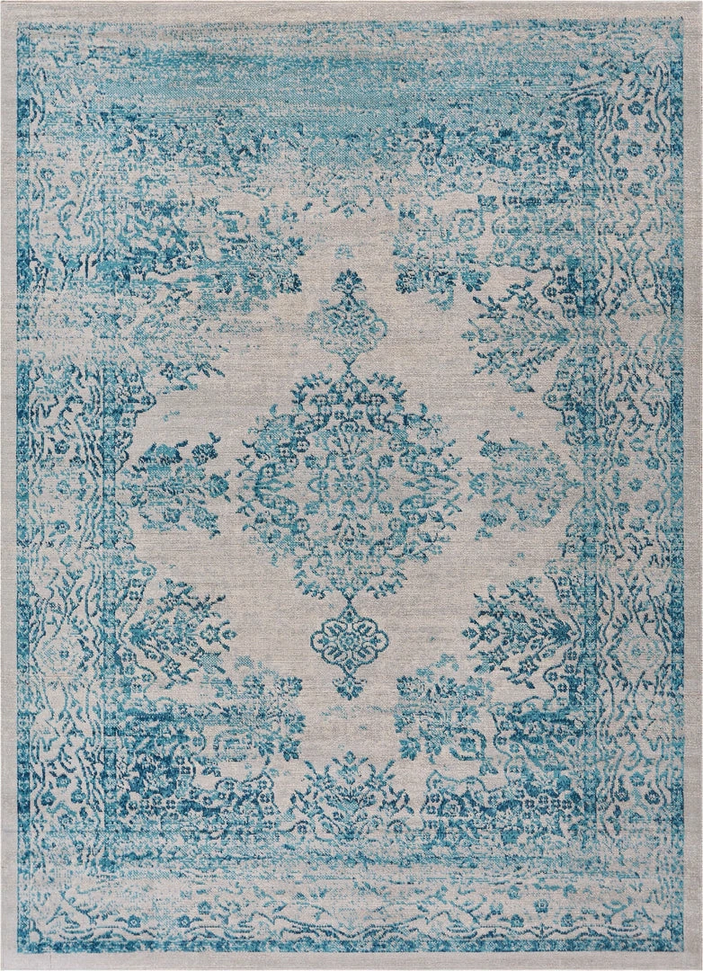 Well Woven Cannes Blue Modern Rug 3'3" X 5' Global 1 Well Woven Cannes Blue Modern Rug 3'3" X 5' Global