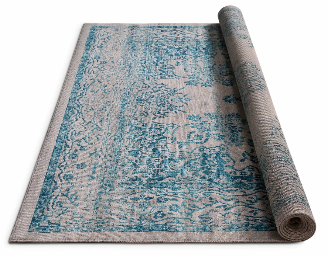 Well Woven Cannes Blue Modern Rug 3'3" X 5' Global 2 Well Woven Cannes Blue Modern Rug 3'3" X 5' Global