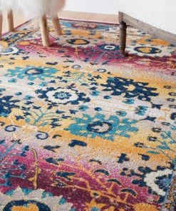 Well Woven Shera Passion Pink Traditional Rug 5'3