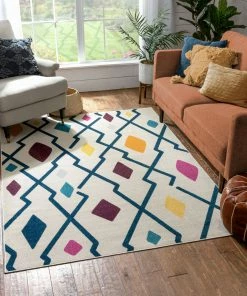 Well Woven Moroccan Santa Fe Multi Modern Rug 2' X 3'