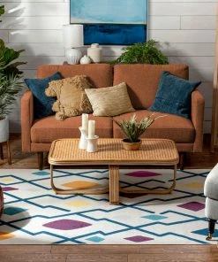 Well Woven Moroccan Santa Fe Multi Modern Rug 2' X 3'