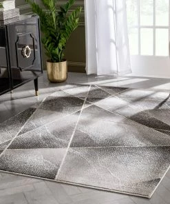 Well Woven Arthur Retro Geometric Marble Pattern Grey Glam Rug 15 Well Woven Arthur Retro Geometric Marble Pattern Grey Glam Rug