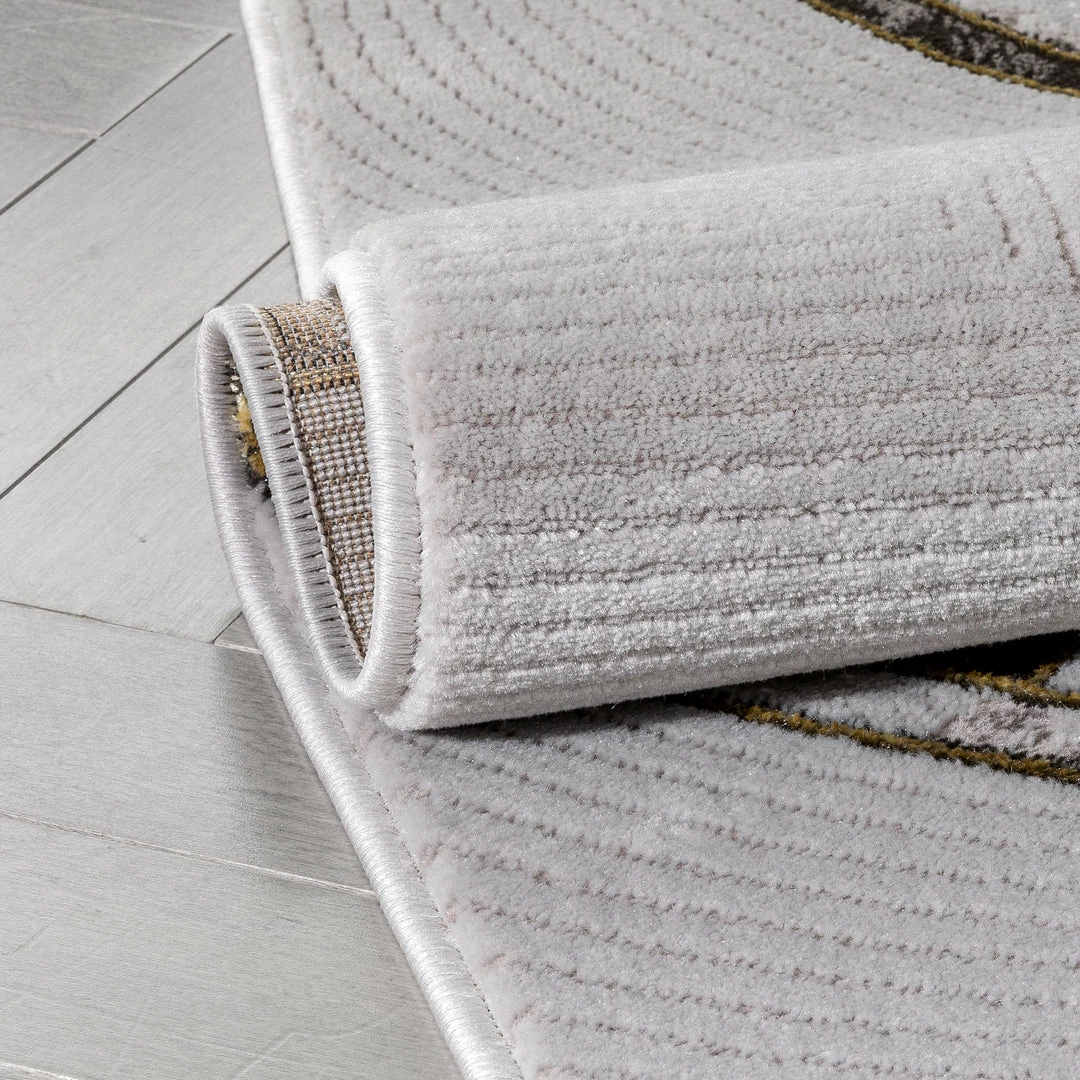 Well Woven Geometric Walter Retro Marble Pattern Grey Glam Rug 4 Well Woven Geometric Walter Retro Marble Pattern Grey Glam Rug