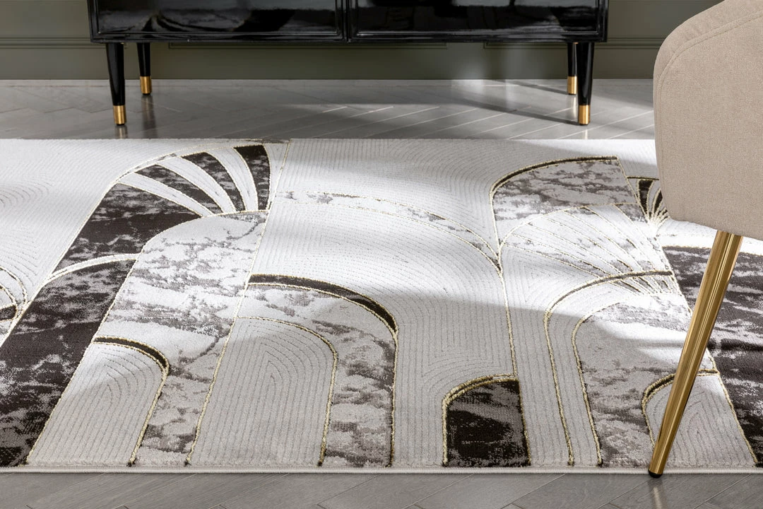 Well Woven Geometric Walter Retro Marble Pattern Grey Glam Rug 8 Well Woven Geometric Walter Retro Marble Pattern Grey Glam Rug