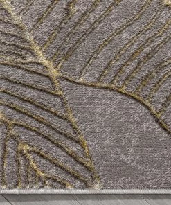 Well Woven Madeline Retro Marble Pattern Grey Glam Rug