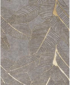 Well Woven Madeline Retro Marble Pattern Grey Glam Rug