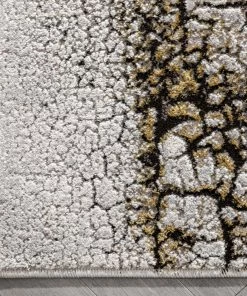 Well Woven Kenneth Retro Abstract Pattern Grey Glam Rug Geometric