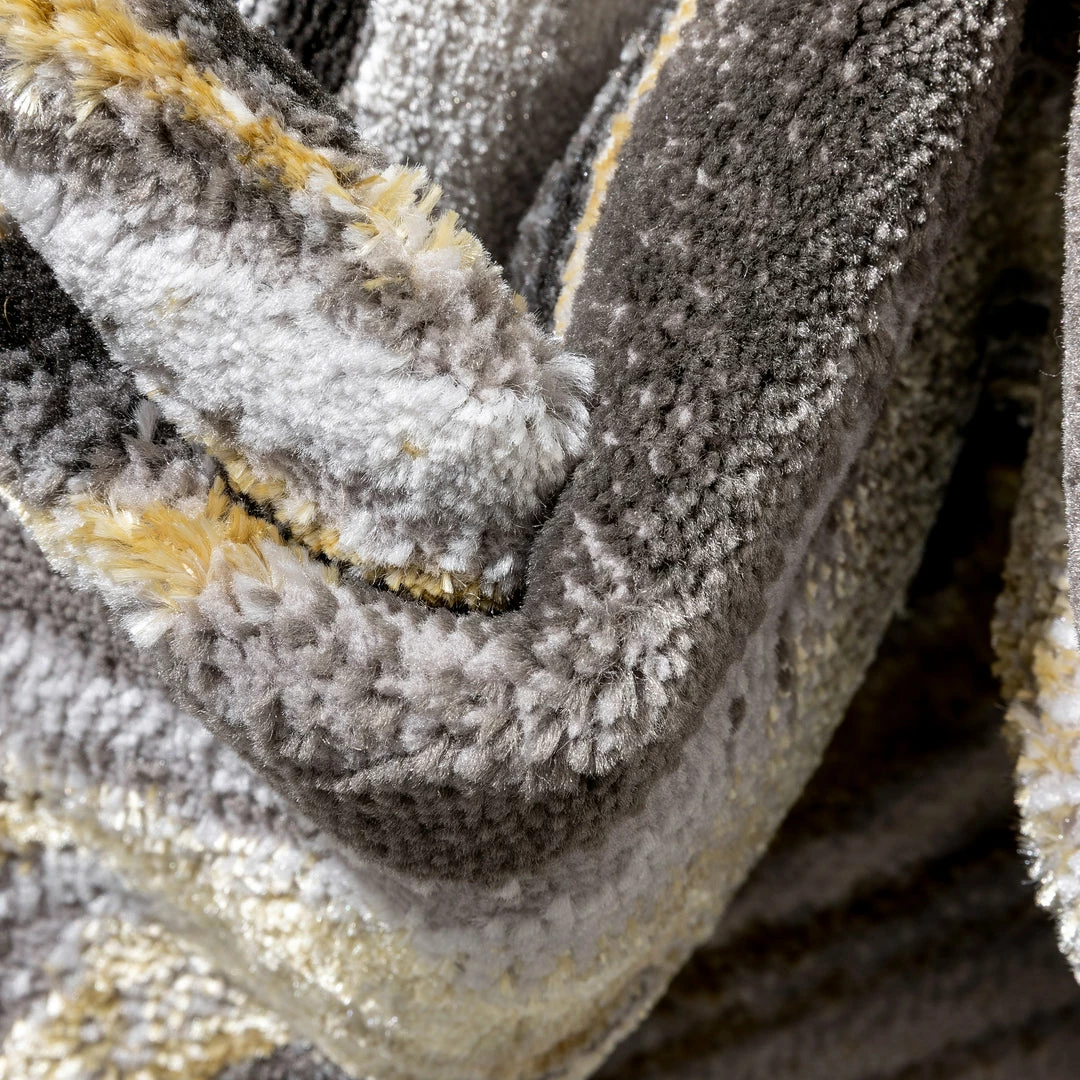 Well Woven Warren Retro Abstract Waves Grey Glam Rug Geometric 3 Well Woven Warren Retro Abstract Waves Grey Glam Rug Geometric