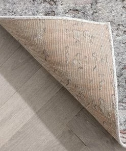 Well Woven Global Angus Modern Abstract Distressed Grey Blush Glam Rug