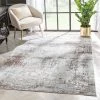 Well Woven Global Angus Modern Abstract Distressed Grey Blush Glam Rug