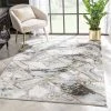 Well Woven Arlo Retro Marble Pattern Grey Glam Rug