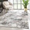 Well Woven Arlo Retro Marble Pattern Grey Blush Glam Rug