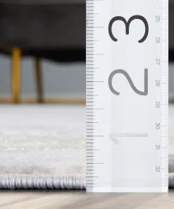 Well Woven Global Huntington Retro Marble Border Ivory Glam Rug