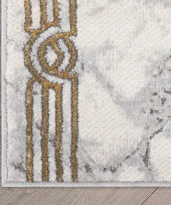 Well Woven Custom Size Runner Huntington Retro Mosaic Marble Pattern Ivory Choose Your Width X Choose Your Length Hallway Runner Rug Geometric