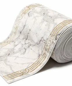 Well Woven Custom Size Runner Huntington Retro Mosaic Marble Pattern Ivory Choose Your Width X Choose Your Length Hallway Runner Rug Geometric