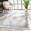 Well Woven Huntington Retro Marble Border Black Glam Rug Global