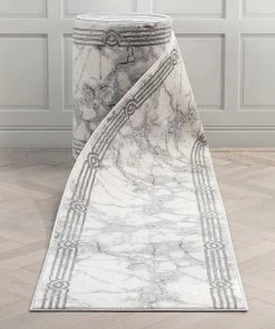 Well Woven Custom Size Runner Huntington Retro Mosaic Marble Pattern Black Choose Your Width X Choose Your Length Hallway Runner Rug Geometric