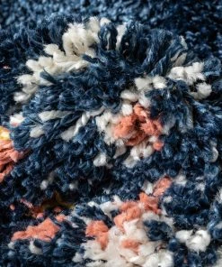 Well Woven Sansa Moroccan Diamond Blue Rainbow Shag Rug Global