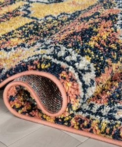 Well Woven Global Mowgli Tribal Moroccan Medallion Yellow Rust Rainbow Shag Rug 19 Well Woven Global Mowgli Tribal Moroccan Medallion Yellow Rust Rainbow Shag Rug